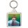 Keep Calm and Keep Reading - Square Keyring