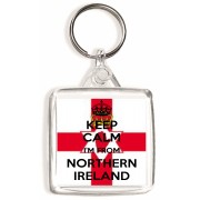 Keep Calm I'm From Northern Ireland - Square Keyring