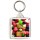 Keep Calm and Love Fruit - Square Keyring