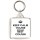 Keep Calm You're Britain's Best Cousin - Square Keyring