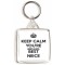 Keep Calm You're Britain's Best Niece - Square Keyring
