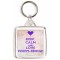 Keep Calm and Love Phipps Bridge - Square Keyring