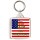 Keep Calm I'm American - Square Keyring