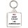 Keep Calm I'm American - Square Keyring