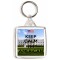 Keep Calm I'm American - Square Keyring