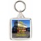 Keep Calm and Love Trams - Square Keyring