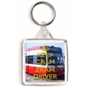 Keep Calm I'm a Tram Driver - Square Keyring