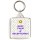 Keep Calm I'm a Receptionist - Square Keyring