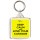 Keep Calm and Love Your Caravan - Square Keyring