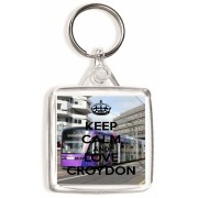 Keep Calm and Love Croydon - Square Keyring