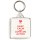 Keep Calm and Love an Actor - Square Keyring
