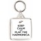 Keep Calm and Play the Harmonica - Square Keyring