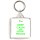Keep Calm and Love Frogs - Square Keyring