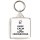 Keep Calm and Love Hedgehogs - Square Keyring