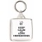 Keep Calm and Love Hedgehogs - Square Keyring