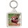 Keep Calm and Love Badgers - Square Keyring