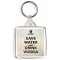 Save Water and Drink Vodka - Square Keyring