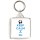 Keep Calm I'm a DJ - Square Keyring