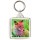 Keep Calm and Love Foxes - Square Keyring