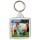 Keep Calm and Love Pigs - Square Keyring