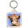 Keep Calm and Love Cows - Square Keyring