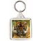 Keep Calm and Love Tigers - Square Keyring