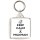 Keep Calm I'm a Milkman - Square Keyring