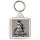 Keep Calm and Love Penguins - Square Keyring
