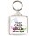 Keep Calm and Love Roller Skating - Square Keyring