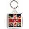 Keep Calm I'm a Key Worker - Square Keyring