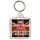 Keep Calm You're the Best Key Worker - Square Keyring