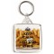 Keep Calm and Love Fish and Chips - Square Keyring