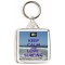 Keep Calm and Love Surfing - Square Keyring