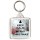 Keep Calm and Merry Christmas - Square Keyring