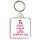 Keep Calm and Love Cherry Pie - Square Keyring