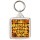 Keep Calm and Have Another Glass of Wine - Square Keyring