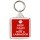 Keep Calm and Hug a Labrador - Square Keyring