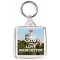 Keep Calm and Love Worcester - Square Keyring