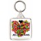 Keep Calm and Love Jelly Beans - Square Keyring