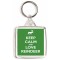 Keep Calm and Love Reindeer - Square Keyring