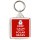 Keep Calm and Love Polar Bears - Square Keyring