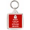Keep Calm and Love Polar Bears - Square Keyring
