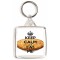 Keep Calm and Eat Pie - Square Keyring