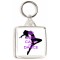 Keep Calm and Dance - Square Keyring