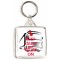 Keep Calm and Truck On - Square Keyring