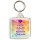Keep Calm and Love North Cheam - Square Keyring