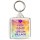 Keep Calm and Love Cheam Village - Square Keyring
