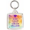 Keep Calm and Love Cheam Village - Square Keyring