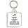 Keep Calm and Listen to the Music - Square Keyring