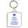Keep Calm I'm a Foster Parent - Square Keyring